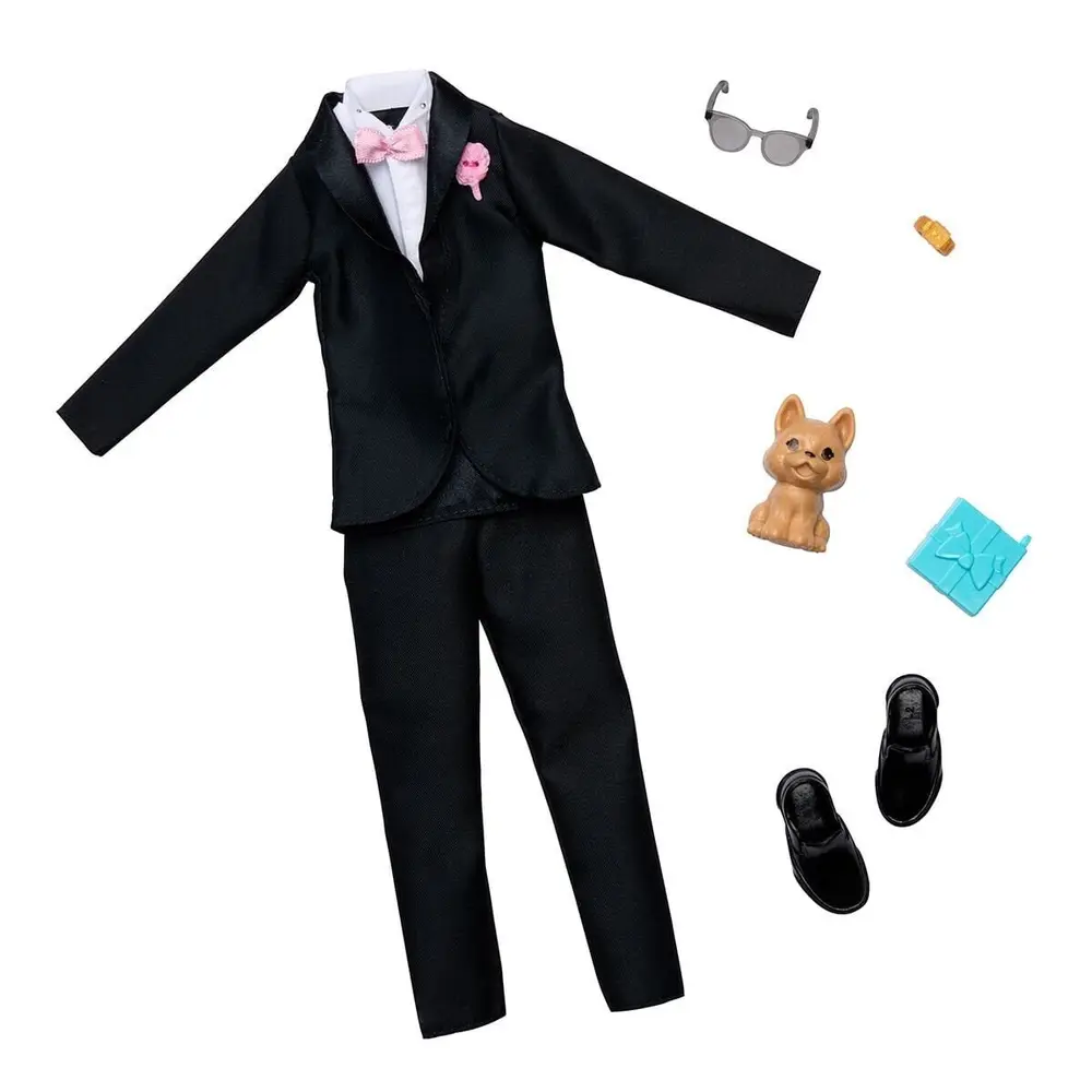 HWV77 + Ken Fashion - Damat Aksesuarları (Bebekler ürüne dahil değildir.)