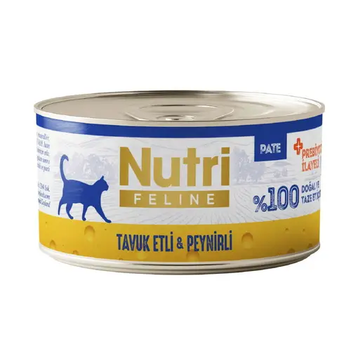 Nutri Feline Pate Tuk Etli ve Peynirli Tahılsız Kedi Konservesi 70 Gr
