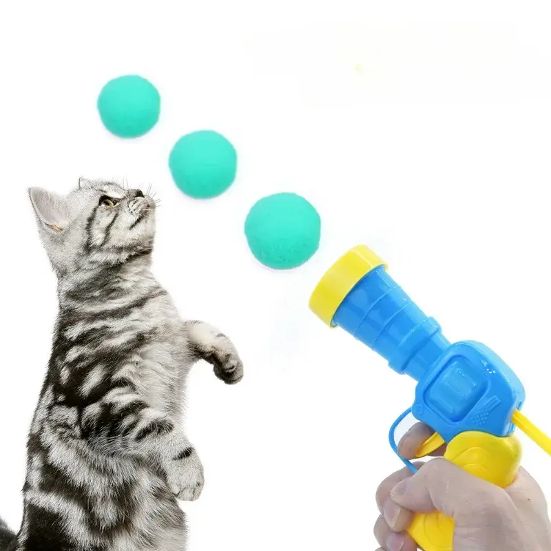 Peluş Top Atan İnteraktif Kedi Oyuncağı 4