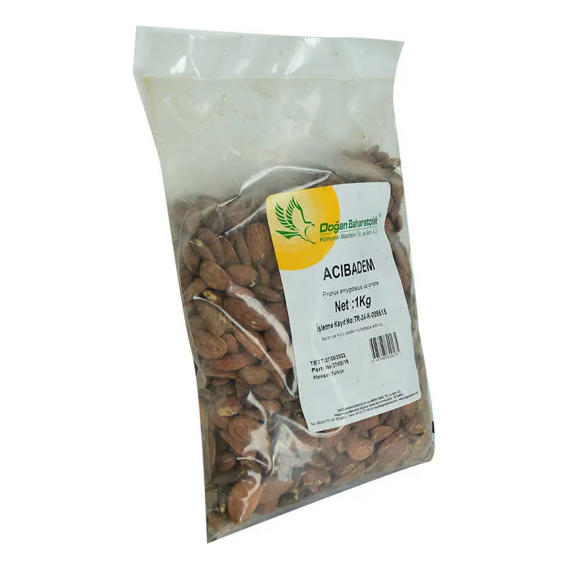 Acı Badem Çiğ Doğal 1000 Gr Paket 5
