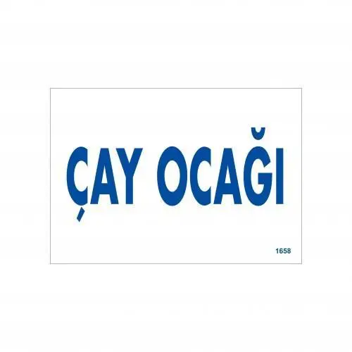 Çay ağı Uyarı Levhası 17,5x25 KOD:1658