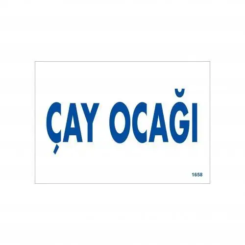 Çay ağı Uyarı Levhası 17,5x25 KOD:1658