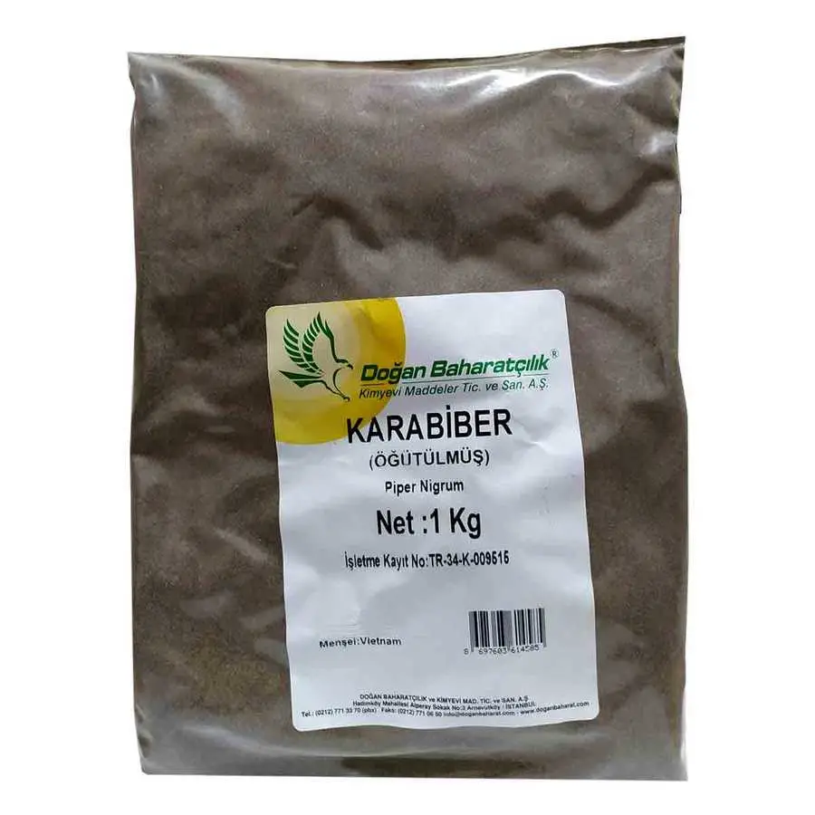 Karabiber Doğal Öğütülmüş Saf 1000 Gr Paket 3