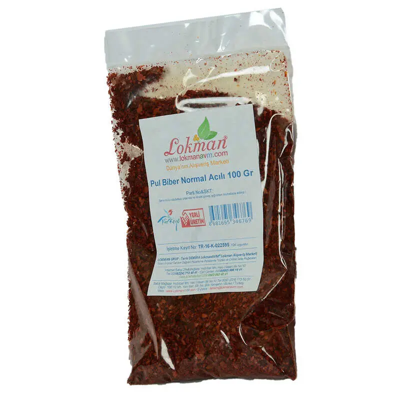 Pul Biber Normal Acılı 100 Gr Paket 4