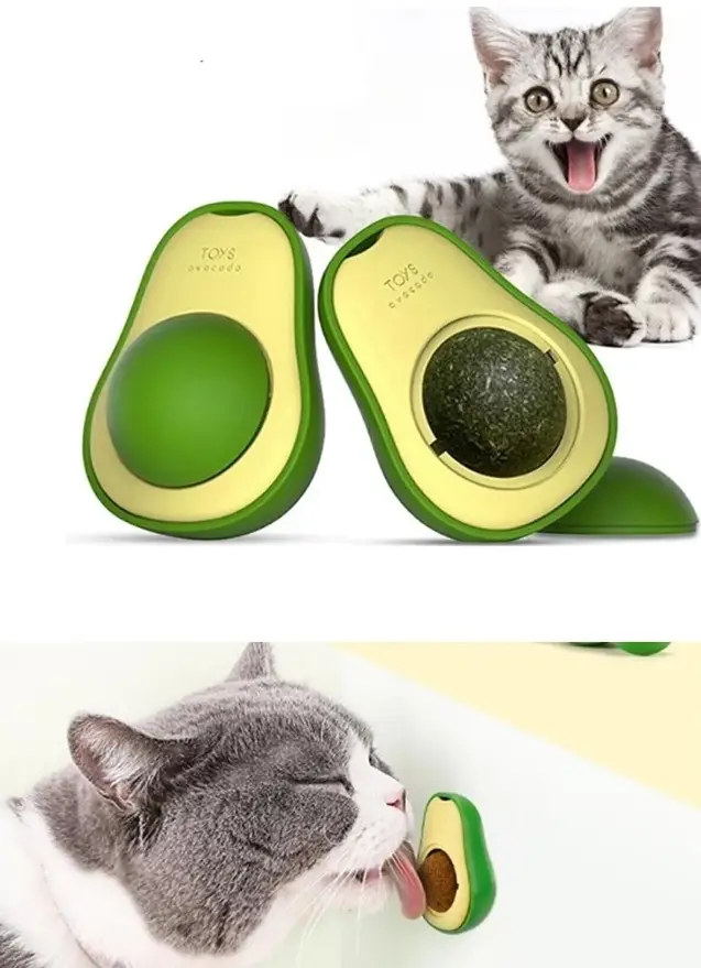 okado Şeklinde Catnipli Doğal Kedi Yalama Topu 6 Cm 3