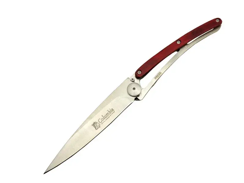 EXT 2990D Deejo Kırmızı Kamp Çakı 22,5cm- Manuel, Kemerlikli, Ultra Hafif