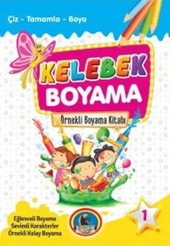 Kelebek Boyama Kitabı (8  Takım)
