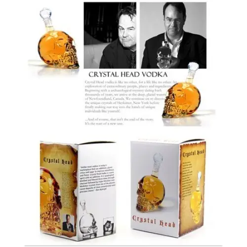 1000 ml Crystal Head Kuru Kafa İçecek Şişesi 2