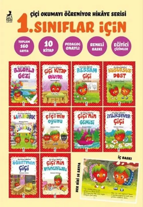 Çiçi Okumayı Öğreniyor Hikaye Serisi (1. Sınıflar için 10 )