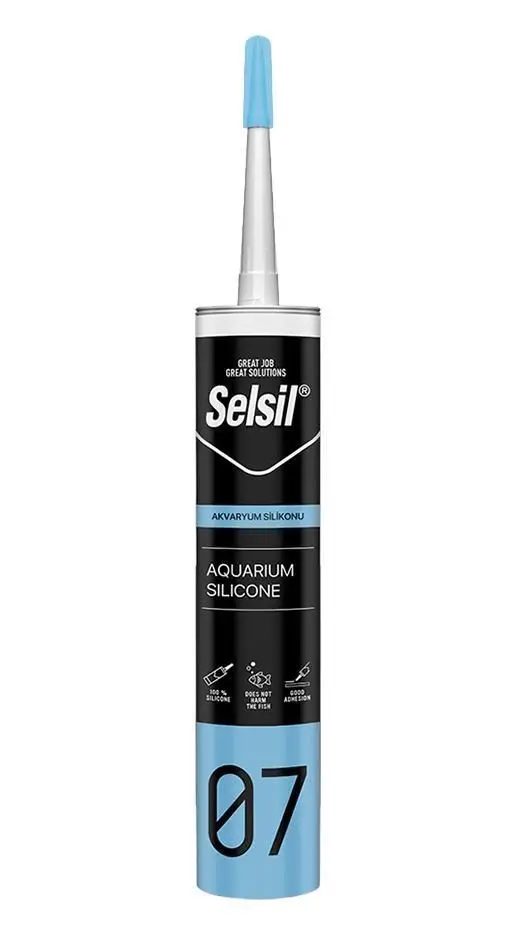 07 Akvaryum silikonu Şeffaf 280 ml