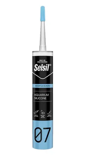 07 Akvaryum silikonu Şeffaf 280 ml