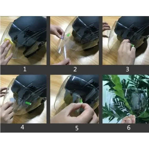 Kask Yağmur Kaydırıcı - Anti-sis Hidrofobik Film 4