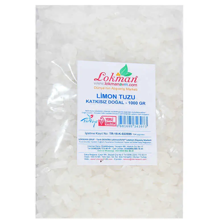 Limon Tuzu Granül Çakıl 1000 Gr Paketli 3