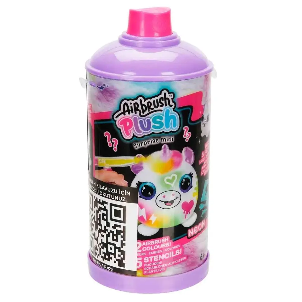 45521 SUN-CNL-HOBİ SET AIRBRUSH PLUSYSTERY MINI PLUSH NEON SERIES 2 5