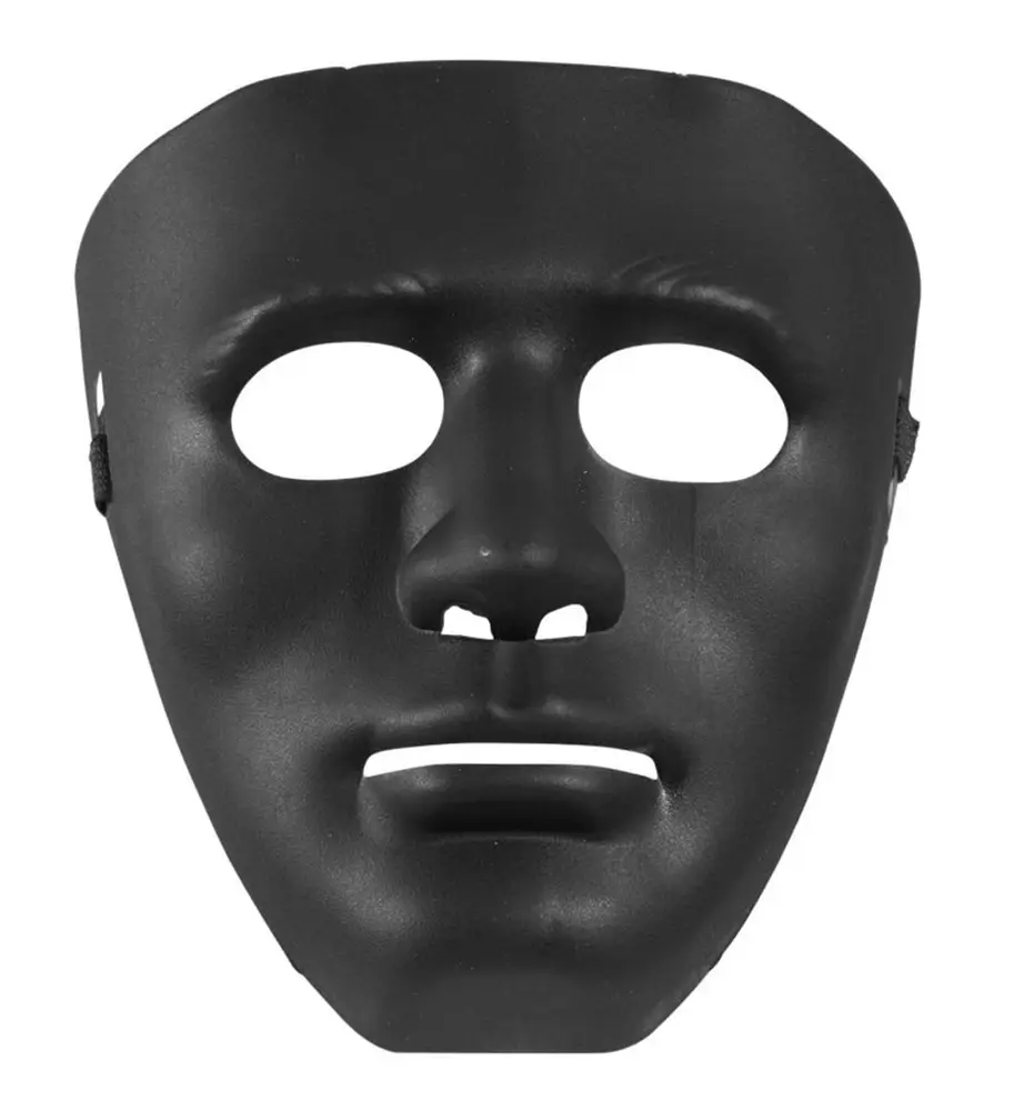Siyah Renk Hip Hop Anonim Jabbawkeez Dans Maskesi 18x19 cm