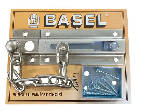 Başel Sürü Kapı Emniyet Zinciri Saten