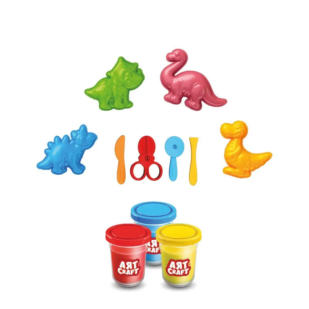 03995 Art Craft 3D Dinozorlar Hamur Set 168 Gr -Fent 2