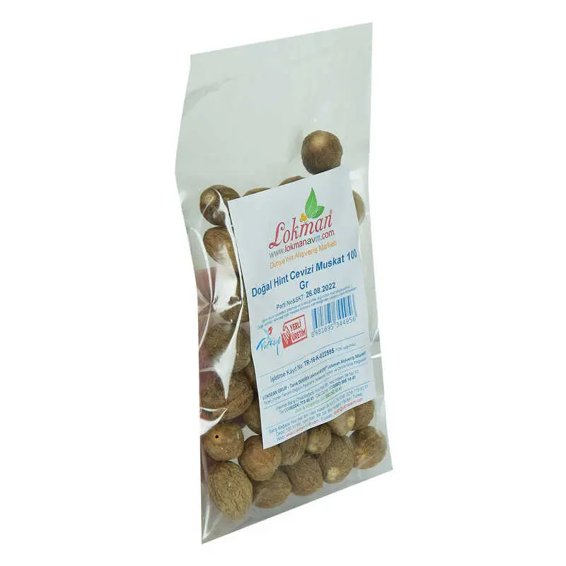 Hint Cevizi Muskat Küçük Hindistan Cevizi Doğal 100 Gr Paket 5