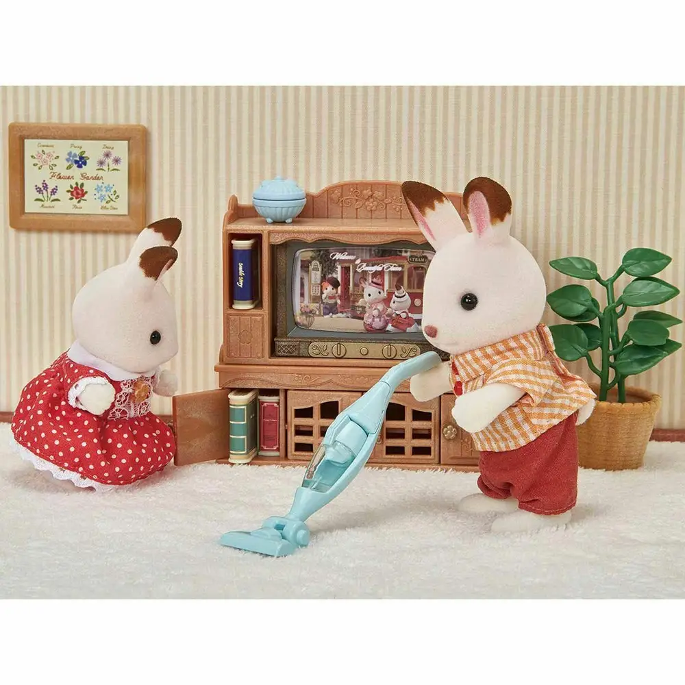 5445 Sylvanian Families Çamaşır Makinesi ve Süpürge +3 yaş figür dahil değil 4