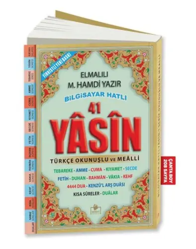 41 Yasin Biisayar Hatlı Tükçe Okunuşlu (Çanta Boy)