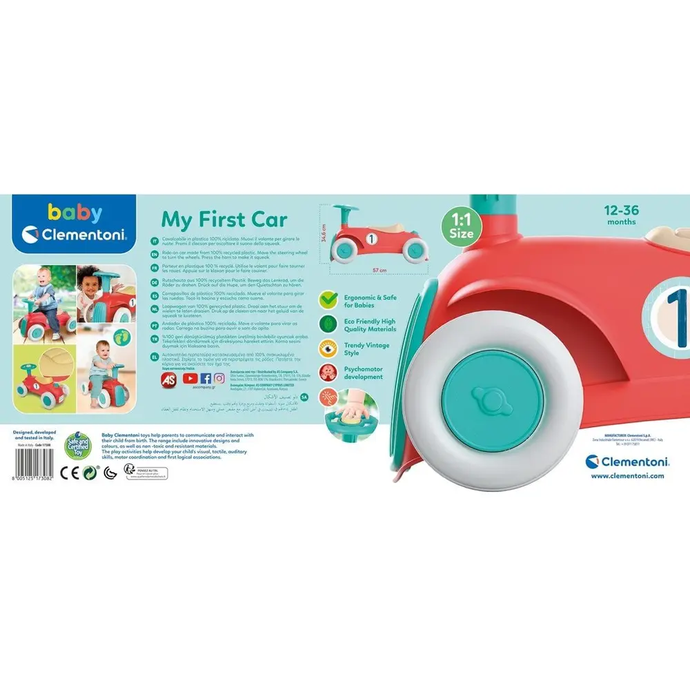 17308 Baby Clementoni İlk Klasik Arabam / 12-36 ay 5