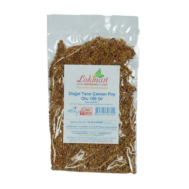 Çemen Poy Otu Tane Doğal 100 Gr Paket 3