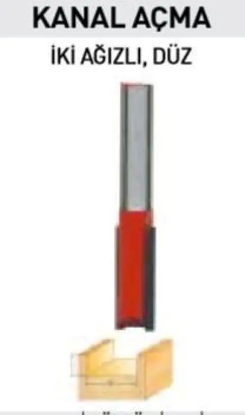 14405 İki Ağızlı Freze Kanal Açma Bıçağı 8X10X25 mm 2