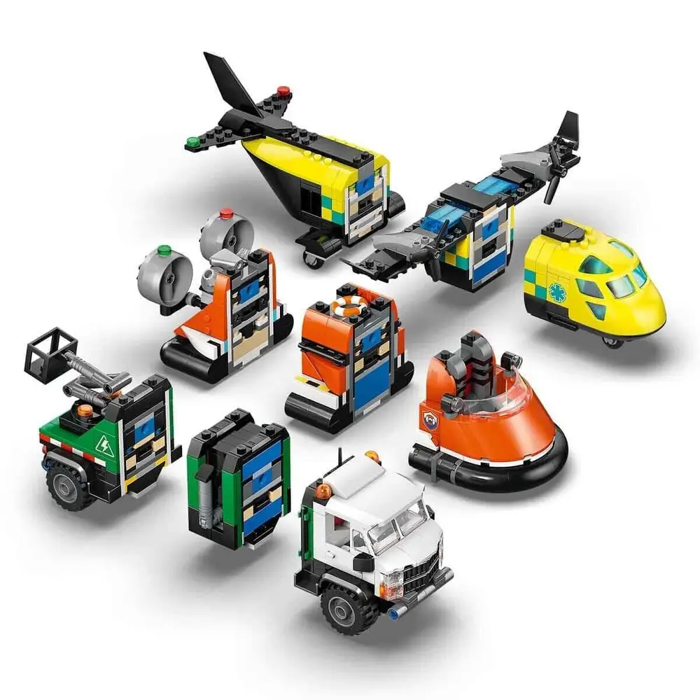 60505 Lego City Uçak, Servis Kamyonu ve Hoverkraft 990 parça +7 yaş 3