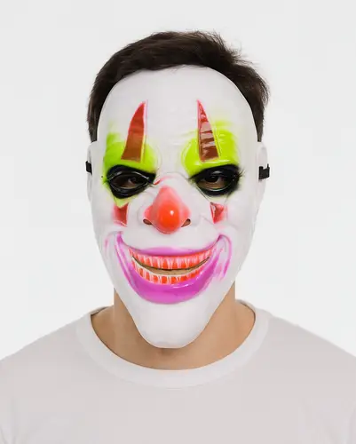 Delirten üş Psikopat Palyaço Temalı Joker Maskesi