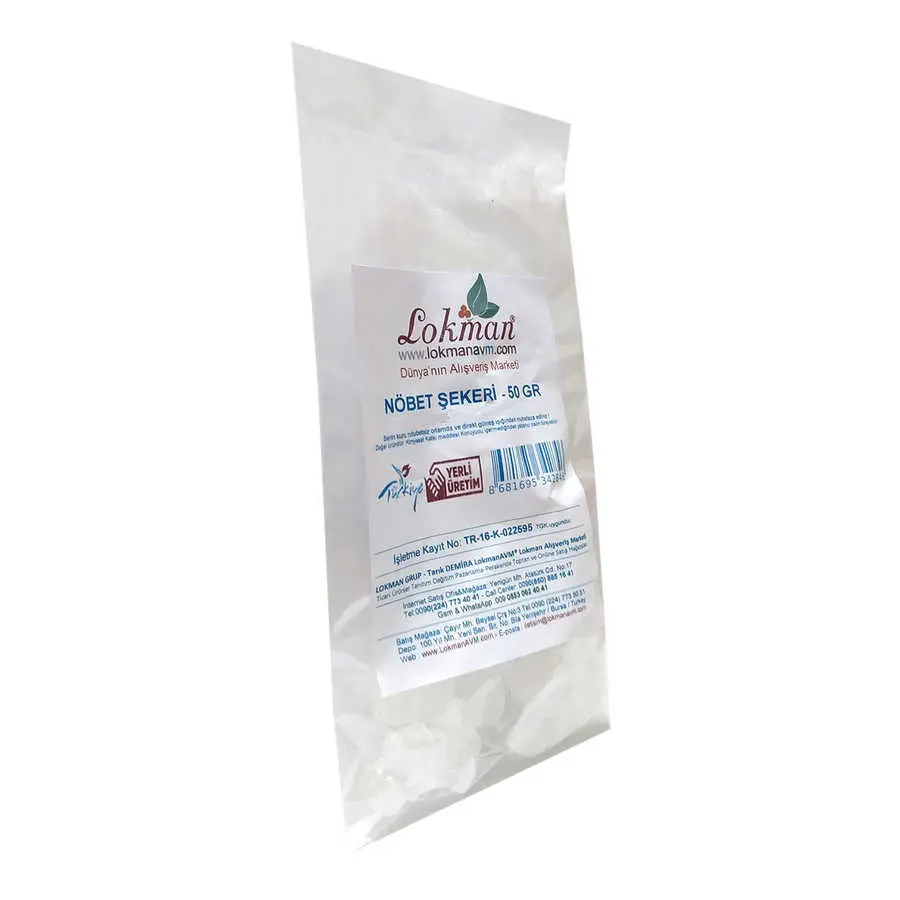 Doğal Nöbet Şekeri 50 Gr Paket 5