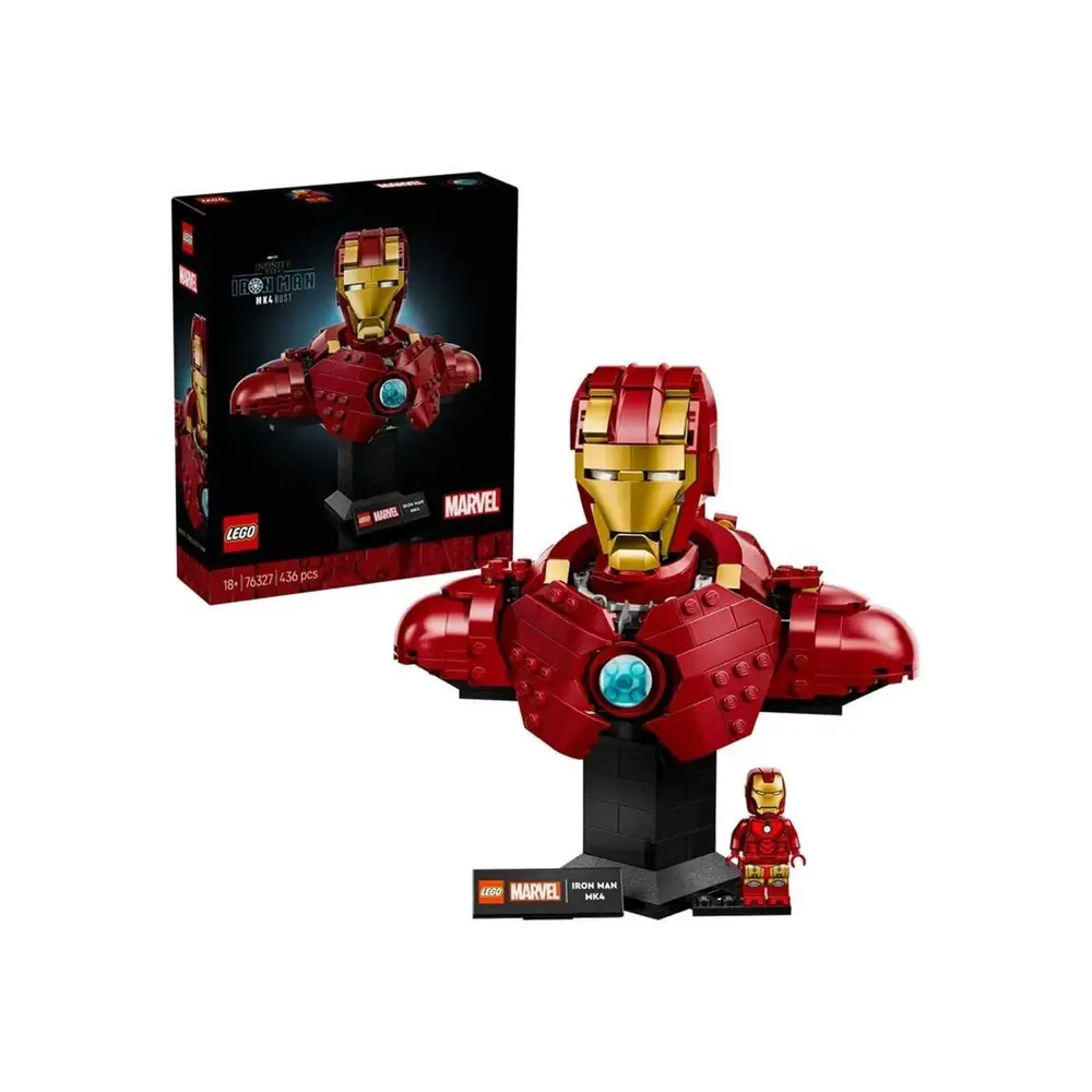 76327 Lego Marvel Iron Man 4 Büstü 436 parça +18 yaş