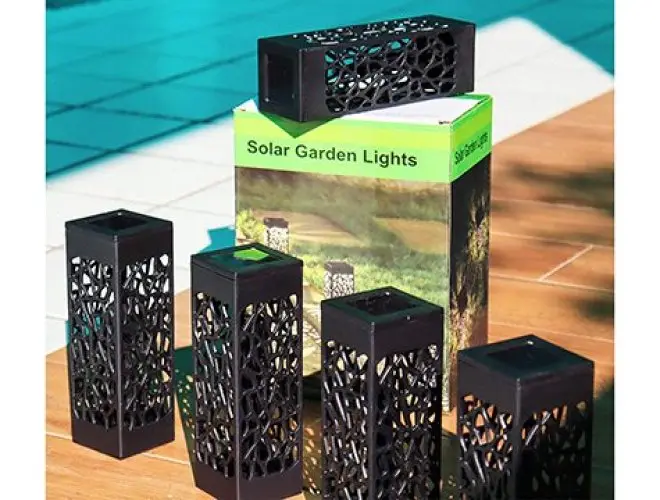 Dekoratif Solar Güneş Enerjili Bahçe Aydınlatması Yürüyüş Yolu Seti ( 8 Adet ) 4