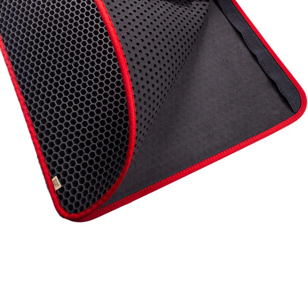 Kum Toplayıcı Fonksiyonel Kedi Paspası Altıgen 50-75 cm Kırmızı 4