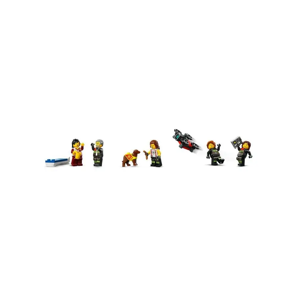 60414 Lego City İtfaiye Kamyon ve İtfaiye Merkezi 843 parça +6 yaş 3