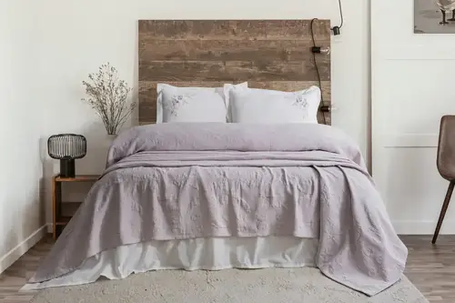 Şaheser Home Collection Yatak Örtüsü Seti Çift Kişilik Derek Lila