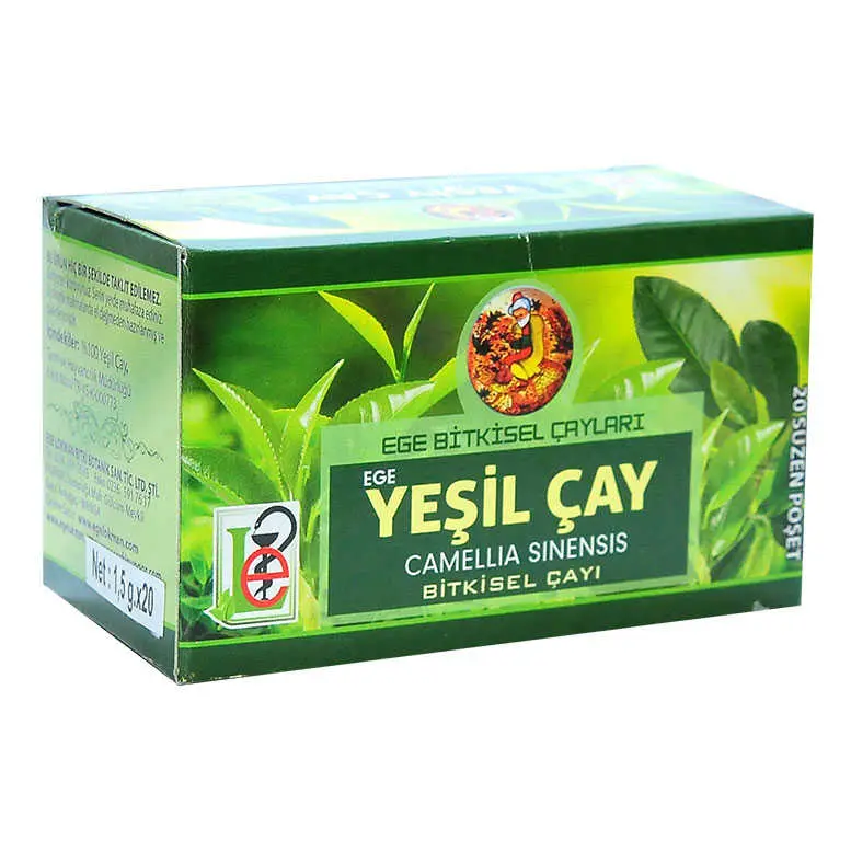Yeşil Çay Bitki Çayı 20 Süzen Poşet 4