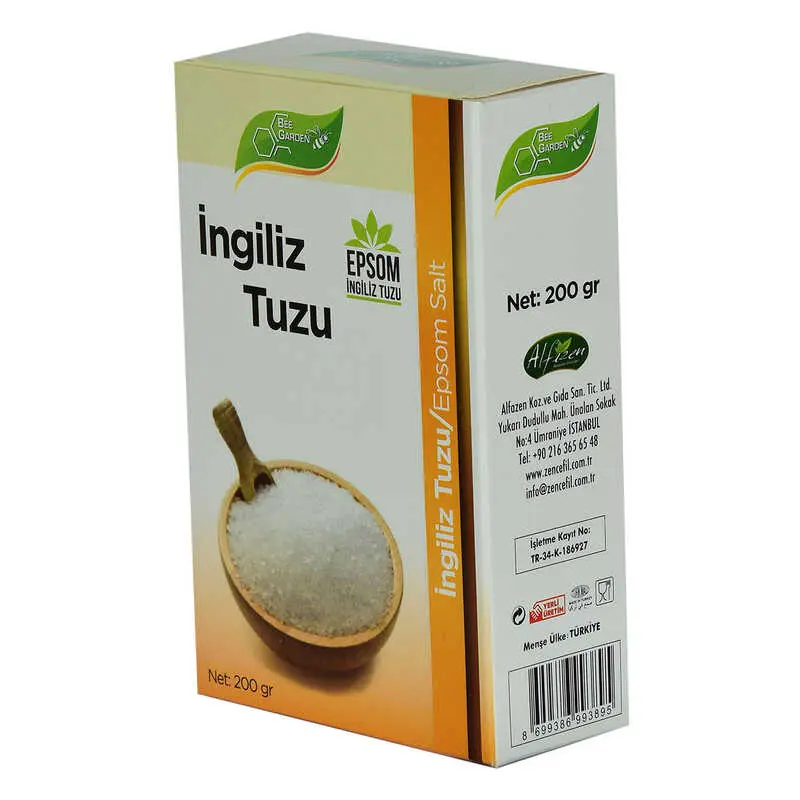 İngiliz Tuzu Yenilebilir Epsom Salt Magzenyum Sülfat 200 Gr 3