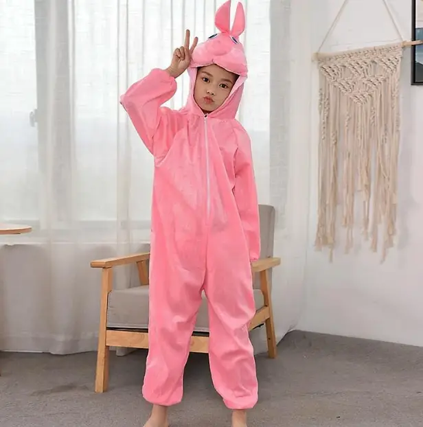 Çuk Tşan Kostümü Pembe Renk 4-5 Yaş 100 cm 4