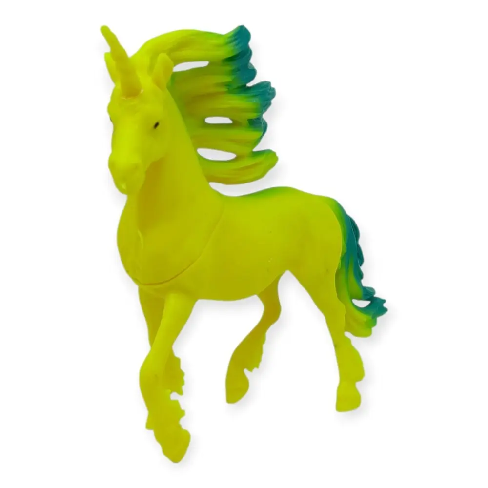 Çiftlik Hayvanları Serisi - Efsanevi Unicorn cm - Sarı - Yeşil - 1 ADET 3
