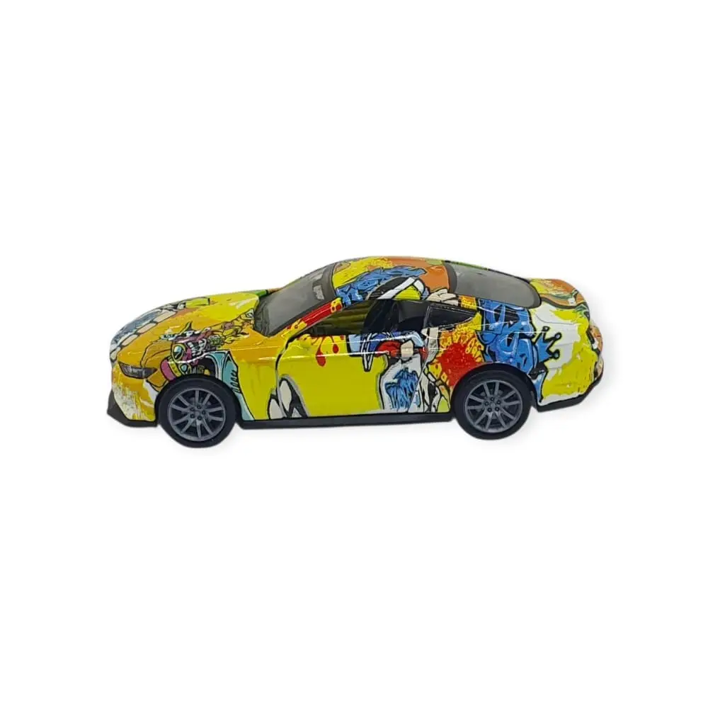Çek Bırak Grafity Araba Metal -K174C1 - Sarı - 1 ADET 2