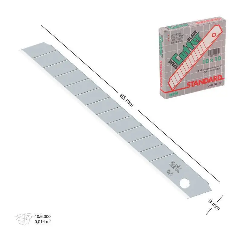 Maket Bıçağı Yedek Bıçağı 80X9 mm İnce Yedek 10 Adet 2