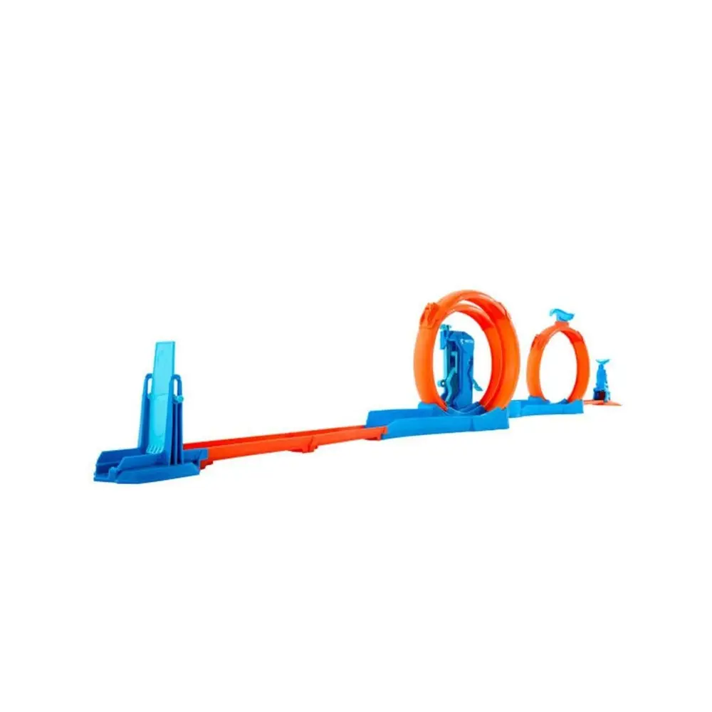 JDW39 Hot Wheels Track Creator Triple Loop Speed Kit 2