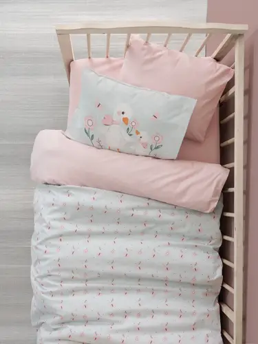 Bebek Nevresim Takımı Mamiduck Pembe