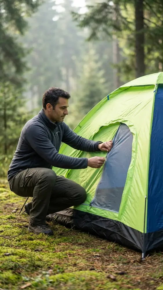 10 Kişilik Kolay Kurulumlu Kamp Çadırı (300x300x170) 5