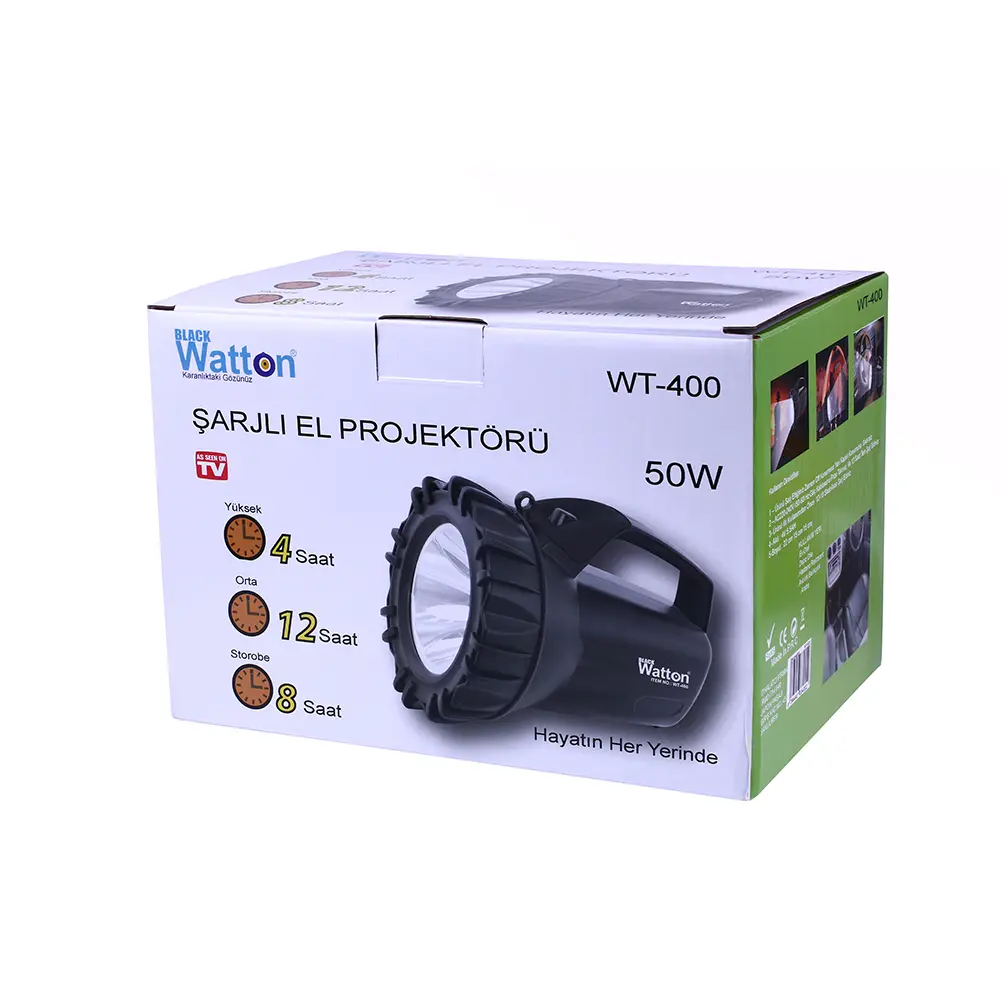 Şarjlı 50 W Büyük Fener Wt-400 3