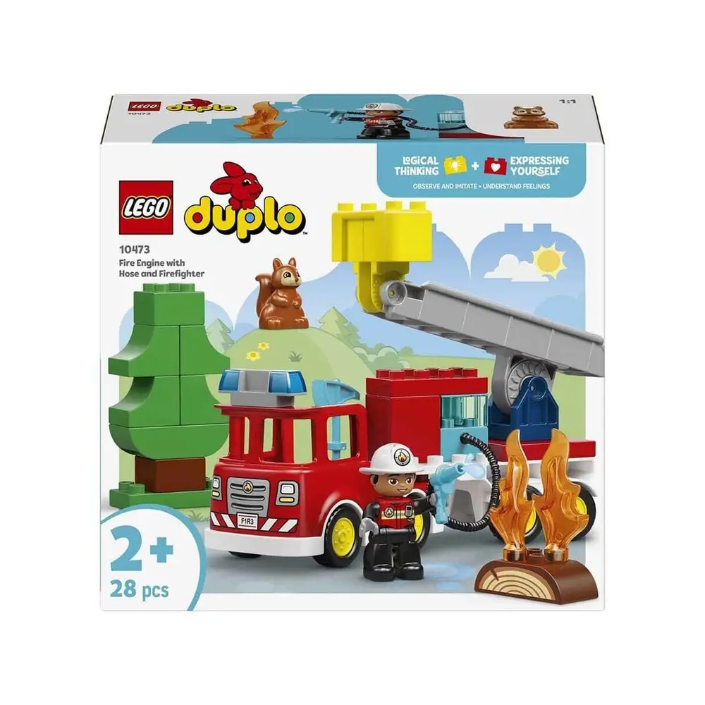 10473 Lego Duplo Hortumlu İtfaiye Aracı ve İtfaiyeci 28 parça +2 yaş 7