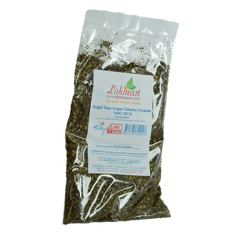 Isırgan u Tane Doğal (Yuvarlak Yerli) 100 Gr Paket 4