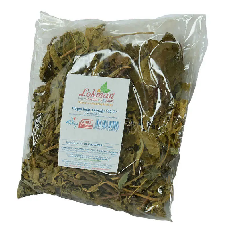 İncir Yaprağı Doğal 100 Gr Paket 4