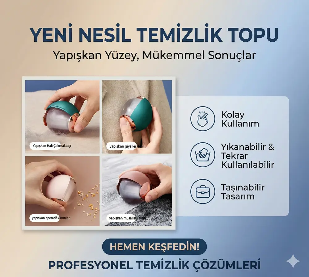 Taşınabilir Yıkanabilir Giysiler Yapışkan Topu 4