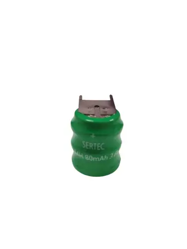 Sertec - 3.6V 3S1P 80 Mah 3 Pin NI-MH Buton Pil